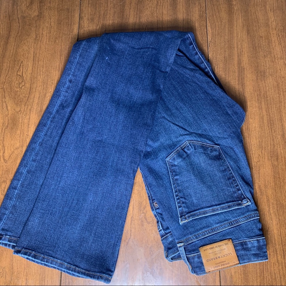 Lucky Brand Mid Rose Authentic Wide Leg Jean